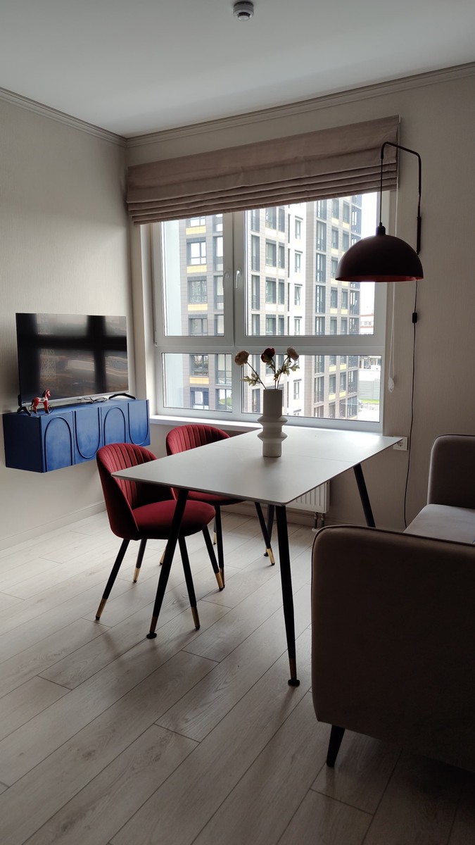 Стул на металлокаркасе Gabi 1 light blue / black / gold фото покупателя 602