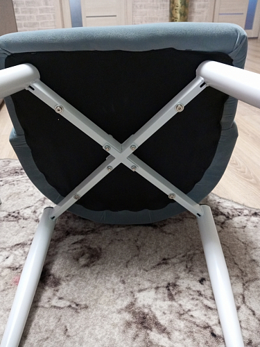 Стул на металлокаркасе Kora dark gray / black фото покупателя 394