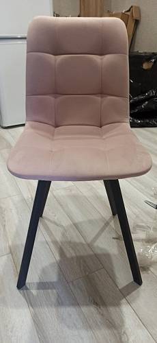 Стул на металлокаркасе Чилли К черный / зеленый фото покупателя 388