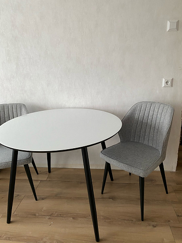 Стеклянный стол Анселм белый фото покупателя 7