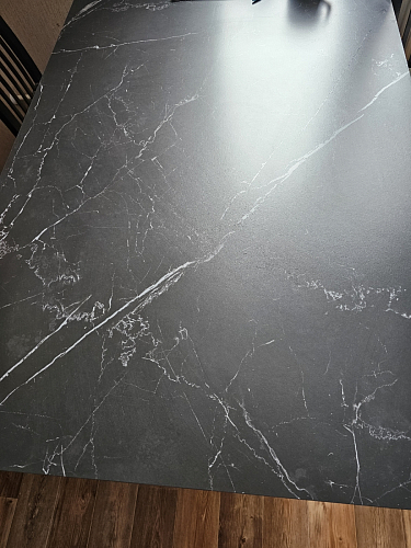 Керамический стол Вилли 140(200)х80х75 черный мрамор shakespeare black / черный фото покупателя 8