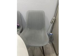 Стул на металлокаркасе Вейв светло-серый (hl 63) / 10К черный каркас фото покупателя 254