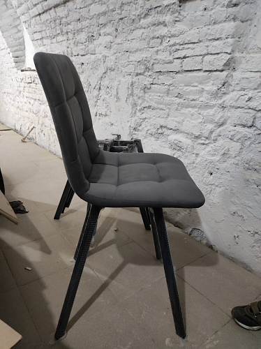 Стул на металлокаркасе Чилли К кирпичный / черный фото покупателя 246