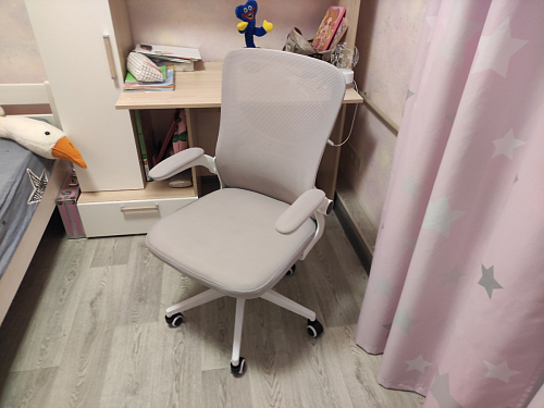 Компьютерное кресло Konfi gray / blue / white фото покупателя 167