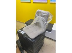 Стул на металлокаркасе Чилли синяя ткань / белый фото покупателя 398