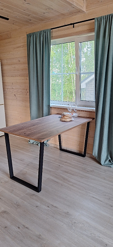 Деревянный стол Лота Лофт 120х75 белый матовый / дуб крафт золотой фото покупателя 767