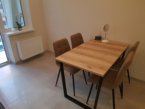 Стол Лота Лофт 120 32 мм бетон / черный матовый фото покупателя 128