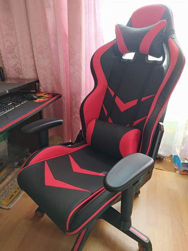 Компьютерное кресло Racer черное / оранжевое фото покупателя 16