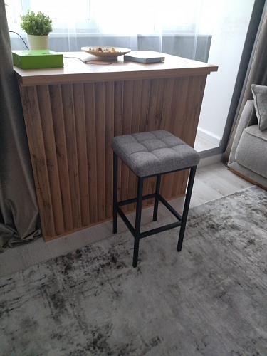 Барный стул Лофт катания лаванда / белый матовый фото покупателя 91