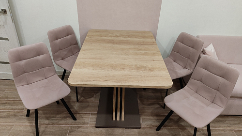 Стул на металлокаркасе Чилли К темно-серый (velutto 32) / черный фото покупателя 25