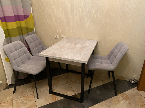 Стол Форли дуб велингтон / черный матовый фото покупателя 44