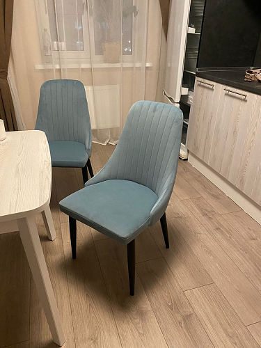 Стул на металлокаркасе Kora wine red / black фото покупателя 14