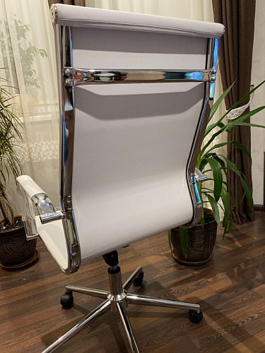 Компьютерное кресло Reus белая сетка / хром фото покупателя 15