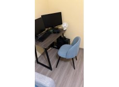 Стул на металлокаркасе Gabi blue / black фото покупателя 174