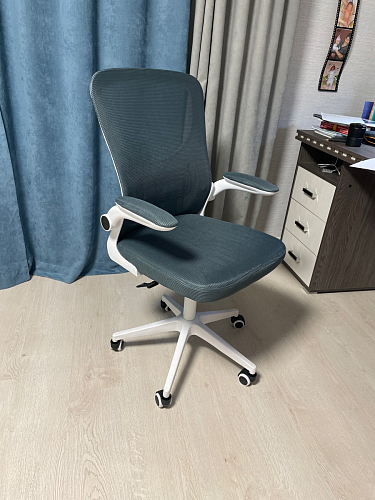 Компьютерное кресло Konfi gray / blue / white фото покупателя 230