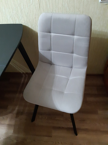 Стул на металлокаркасе Чилли синий / белый фото покупателя 1354