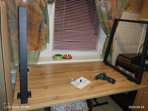 Деревянный стол Лота Лофт 140х80 черный матовый / бетон светлый фото покупателя 445