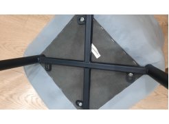 Стул на металлокаркасе Вейв светло-серый (hl 63) / 10К черный каркас фото покупателя 11