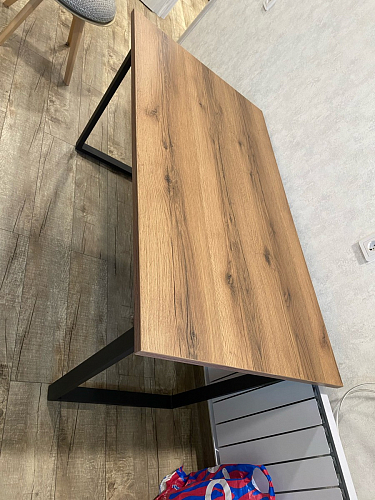 Стол раскладной Лота Лофт 120 25 мм юта / черный матовый фото покупателя 144