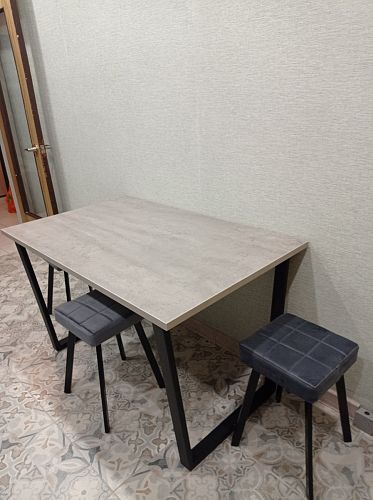 Деревянный стол Лота Лофт 140х80 дуб крафт табачный / черный матовый фото покупателя 908