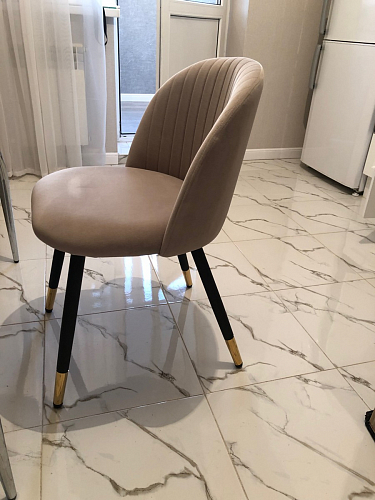 Стул на металлокаркасе Gabi 1 light purple / black фото покупателя 715