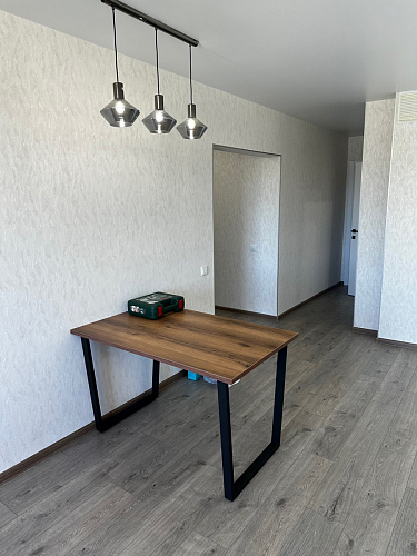 Деревянный стол Лота Лофт 140х80 дуб крафт табачный / черный матовый фото покупателя 251