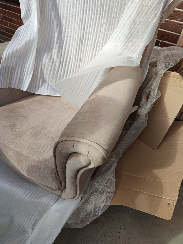 Компьютерное кресло Benefit флок бежевый 7 фото покупателя 27