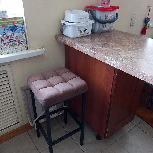 Барный стул Лофт линкольн белый / белый матовый фото покупателя 45