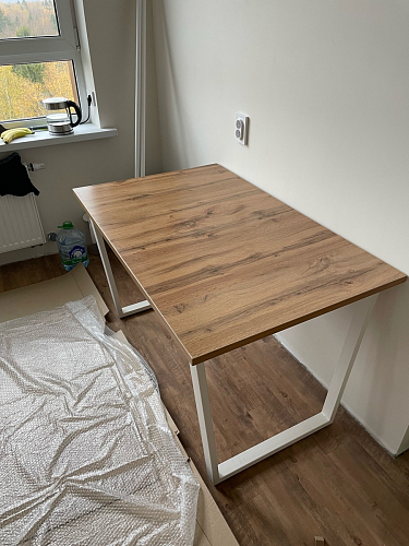 Стол Лота Лофт 120 32 мм бетон / черный матовый фото покупателя 209