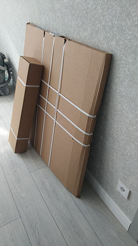 Стеклянный стол Анселм белый / черные ноги фото покупателя 1