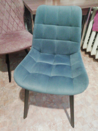 Стул на металлокаркасе Челси К крутящийся бирюзовый / черный фото покупателя 187