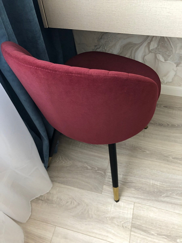 Стул на металлокаркасе Gabi 1 line light blue / black фото покупателя 273