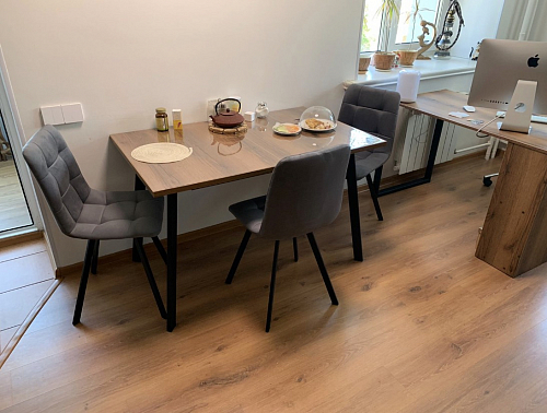 Стул на металлокаркасе Чилли бежевый / белый каркас фото покупателя 822