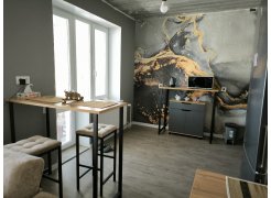 Барная стойка Дилан Лофт 120х60х90 бетон фото покупателя 82