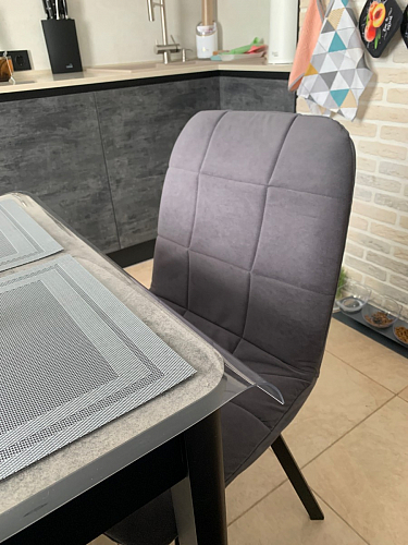 Стул на металлокаркасе Чилли К кирпичный / черный фото покупателя 525