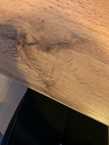 Стол Тринити Лофт 120 32 мм дуб галифакс табако / черный матовый фото покупателя 811