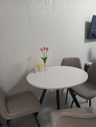 Стул на металлокаркасе Седа К кирпичный / черный фото покупателя 68