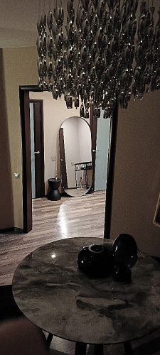 Стеклянный стол Норфолк 100 золото фото покупателя 33