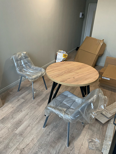 Стул на металлокаркасе Челси бежевый / черный фото покупателя 102