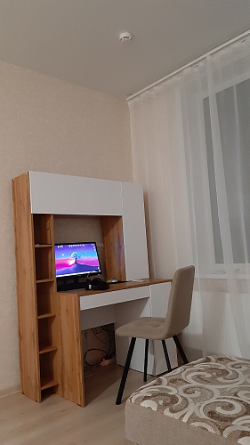 Письменный стол Комфорт 12.71 дуб золотой craft / белая аляска фото покупателя 41