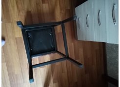 Барный стул Лофт кожзам темно-серый / черный матовый фото покупателя 265