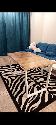 Стол Лота Лофт 140 25 мм черный матовый / бетон фото покупателя 293