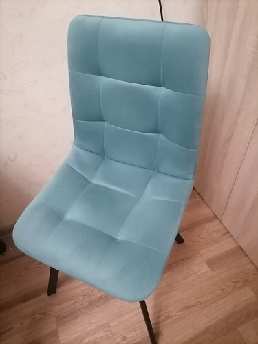 Стул на металлокаркасе Чилли синий / белый фото покупателя 1336