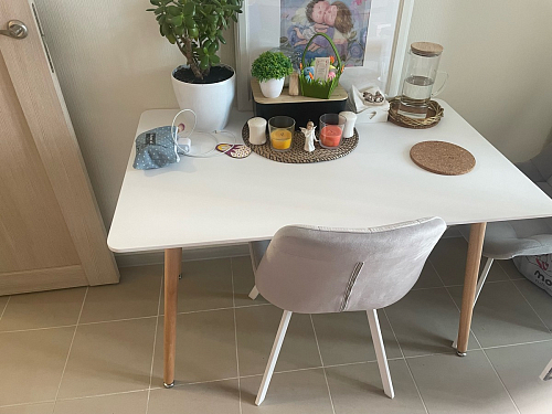 Стол Table 110 white / wood фото покупателя 25