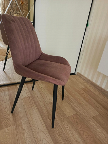 Стул на металлокаркасе Седа К латте / черный фото покупателя 130