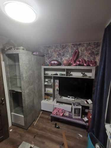 Готовая гостиная Монтана Мини atelier / белый глянец фото покупателя 3