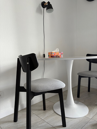 Стол Тулип 90х73 дуб вотан / белый фото покупателя 84