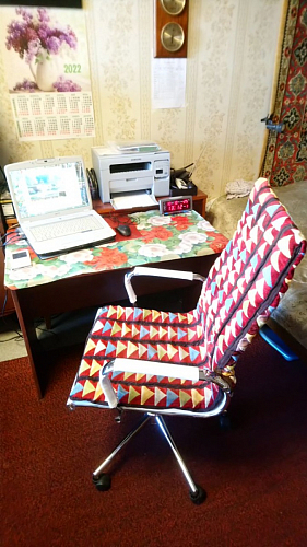 Компьютерное кресло Reus белая сетка / хром фото покупателя 12