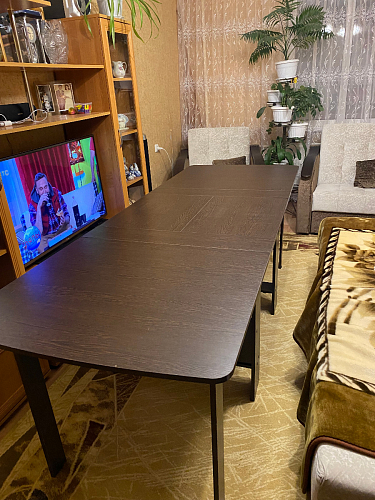 Стол обеденный раздвижной СтК7 венге фото покупателя 218