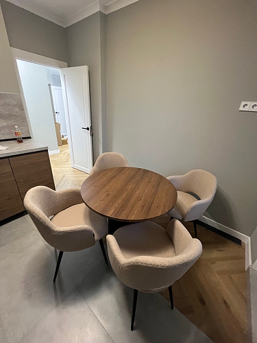 Керамический стол Барел 110 patagonoa bianco repose / черный фото покупателя 27